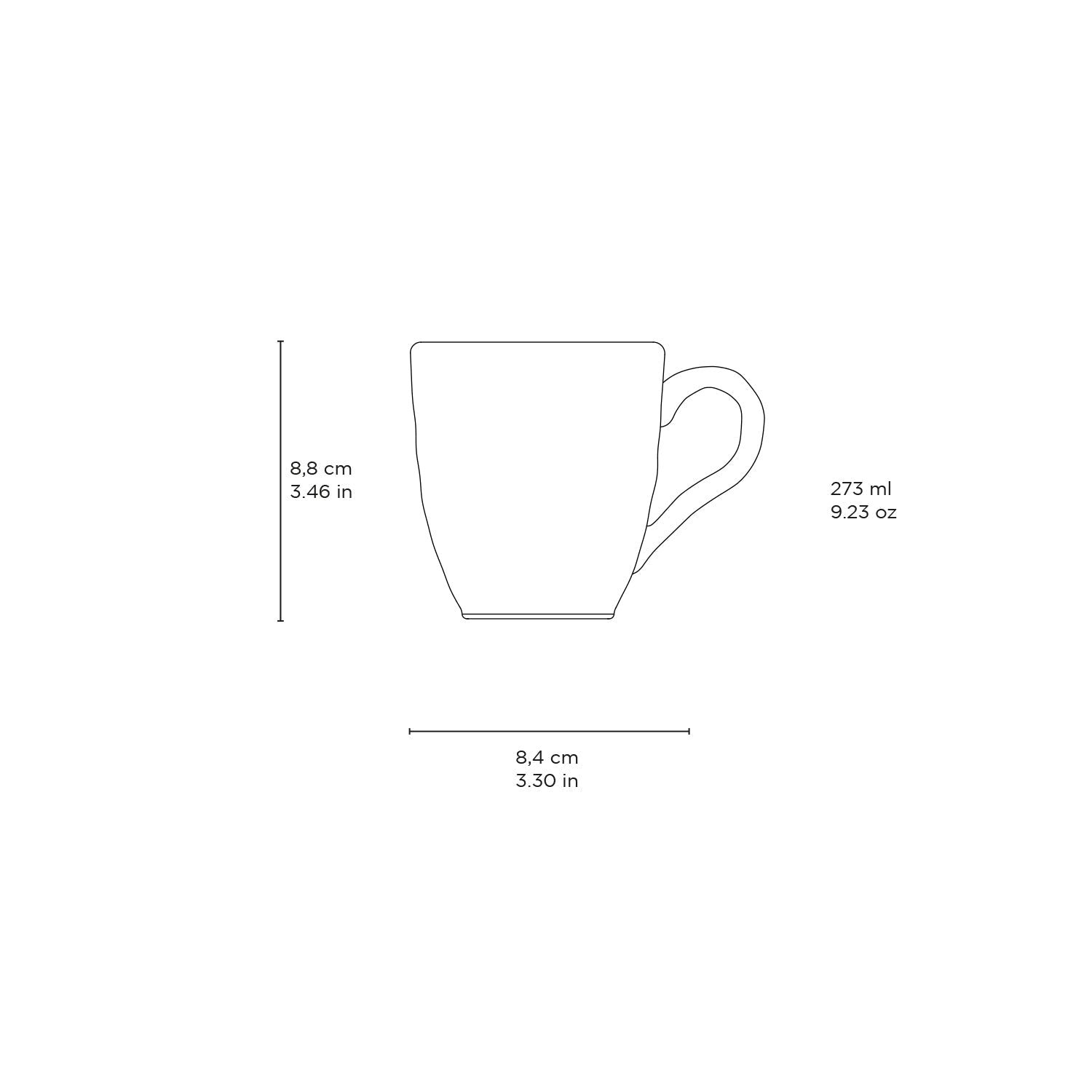 Organic Mug Set of 4